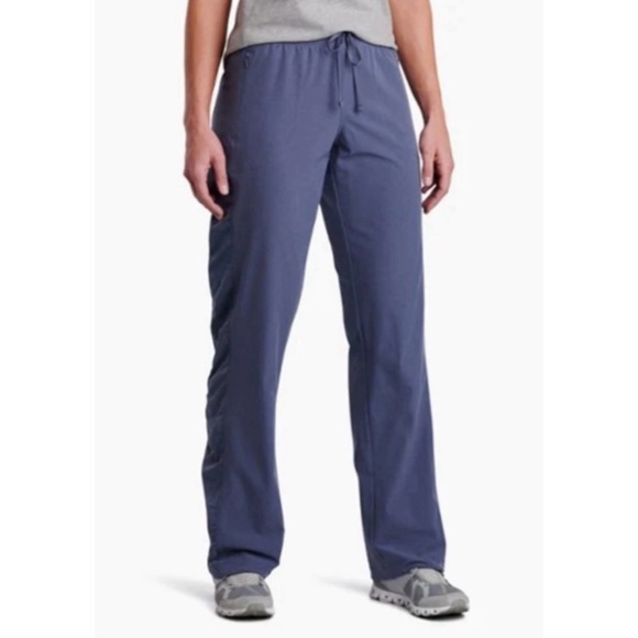 Kuhl Women's Ruched Fit Straight Leg Freeflex Move Pant in Twilight Blue S - Picture 1 of 10
